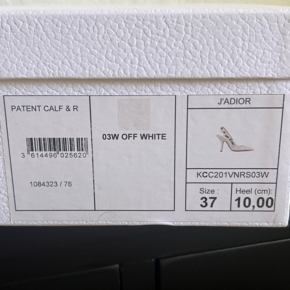 Christian Dior white slingback pump - Picture 7 of 8